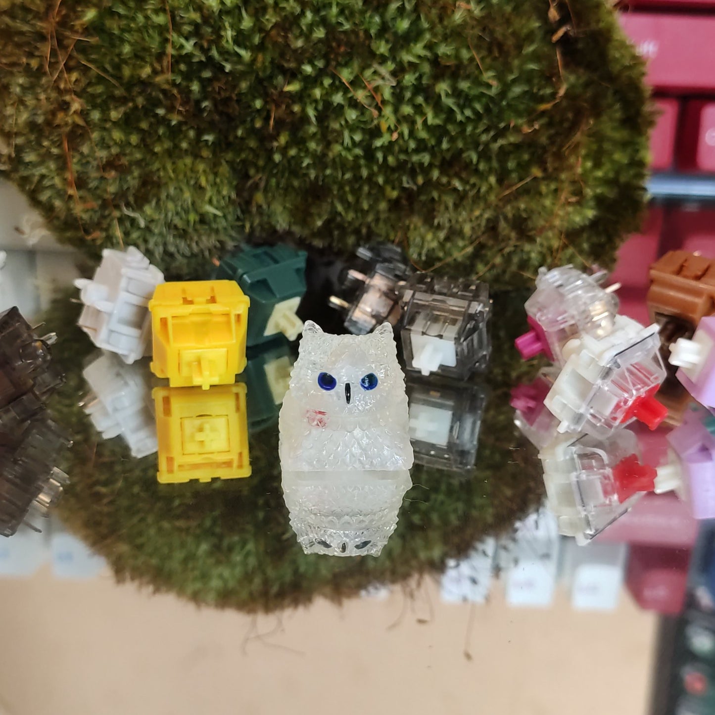 Owl artisan keycap #41
