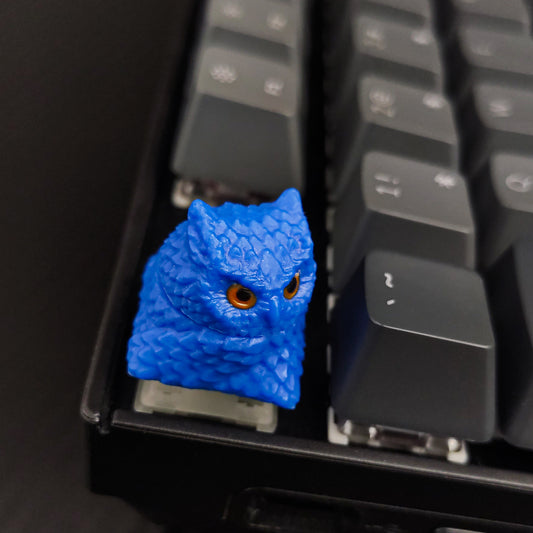 Owl artisan keycap #79