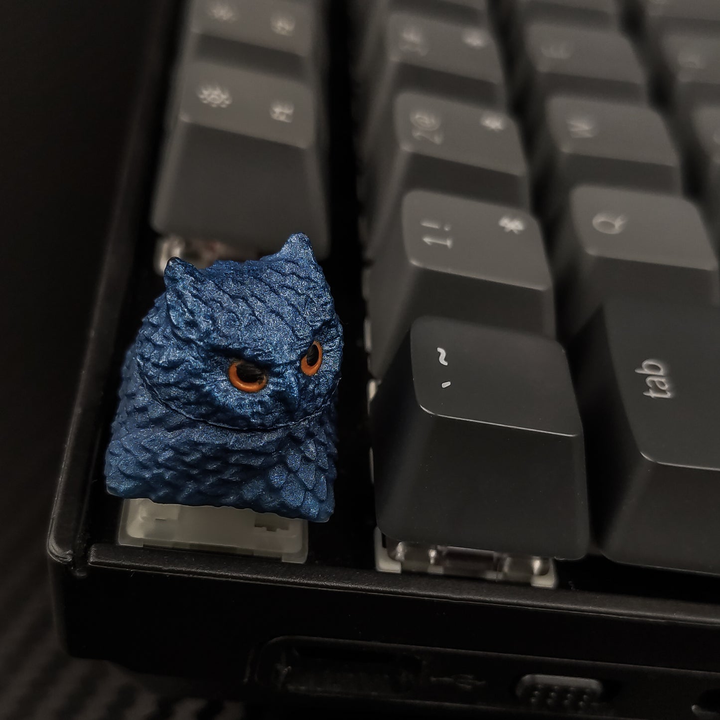Owl artisan keycap #44