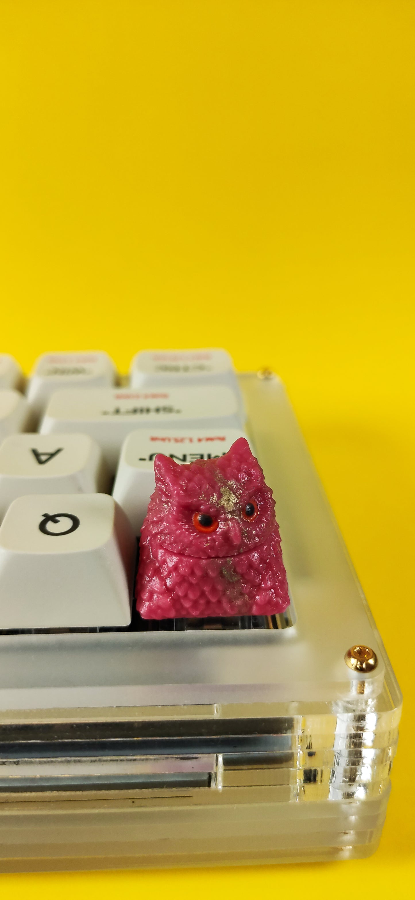 Owl artisan keycap #80
