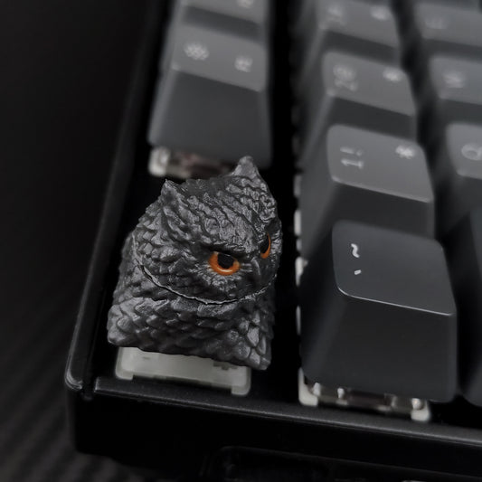 Owl artisan keycap #78